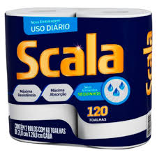 PAPEL TOALHA SCALA 2X1 C/120