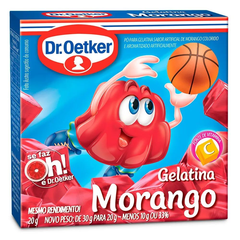GELATINA DR OETKER 20G MORANGO