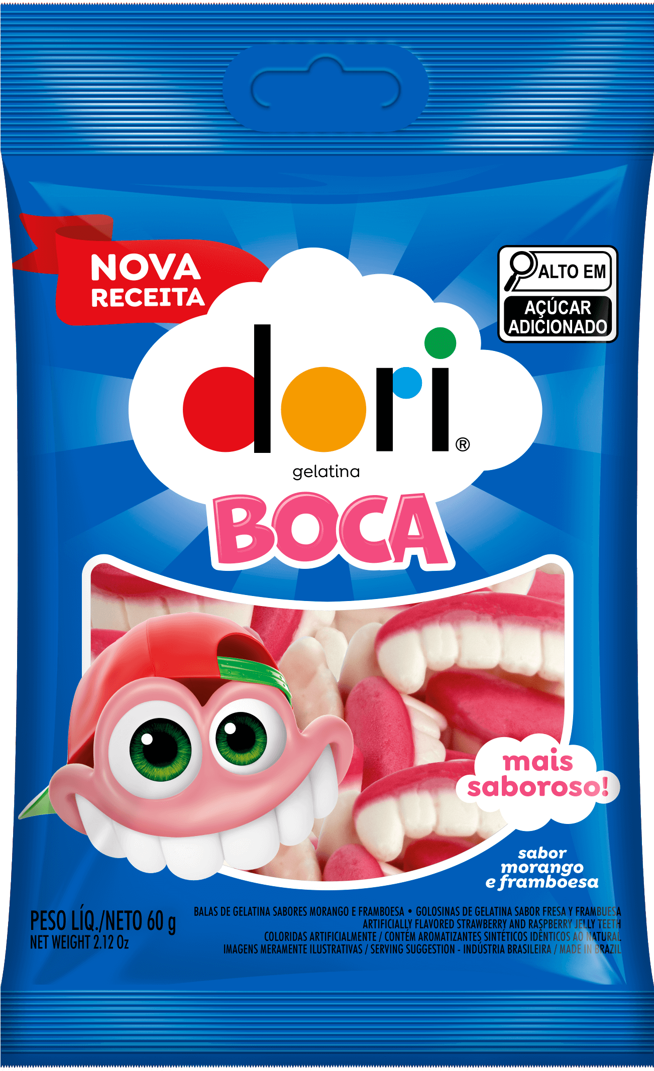 BALA DORI GELATINA 60G BOCA