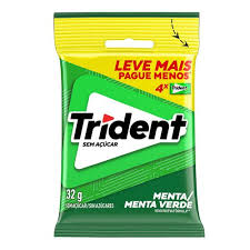 CHICLE TRIDENT SM C/4 MENTA