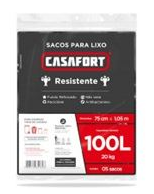 SACO LIXO CASAFORT 100L C/5 PRETO