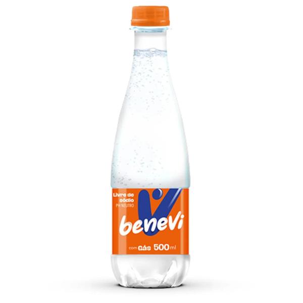 AGUA MIN C/GAS BENEVI 500ML