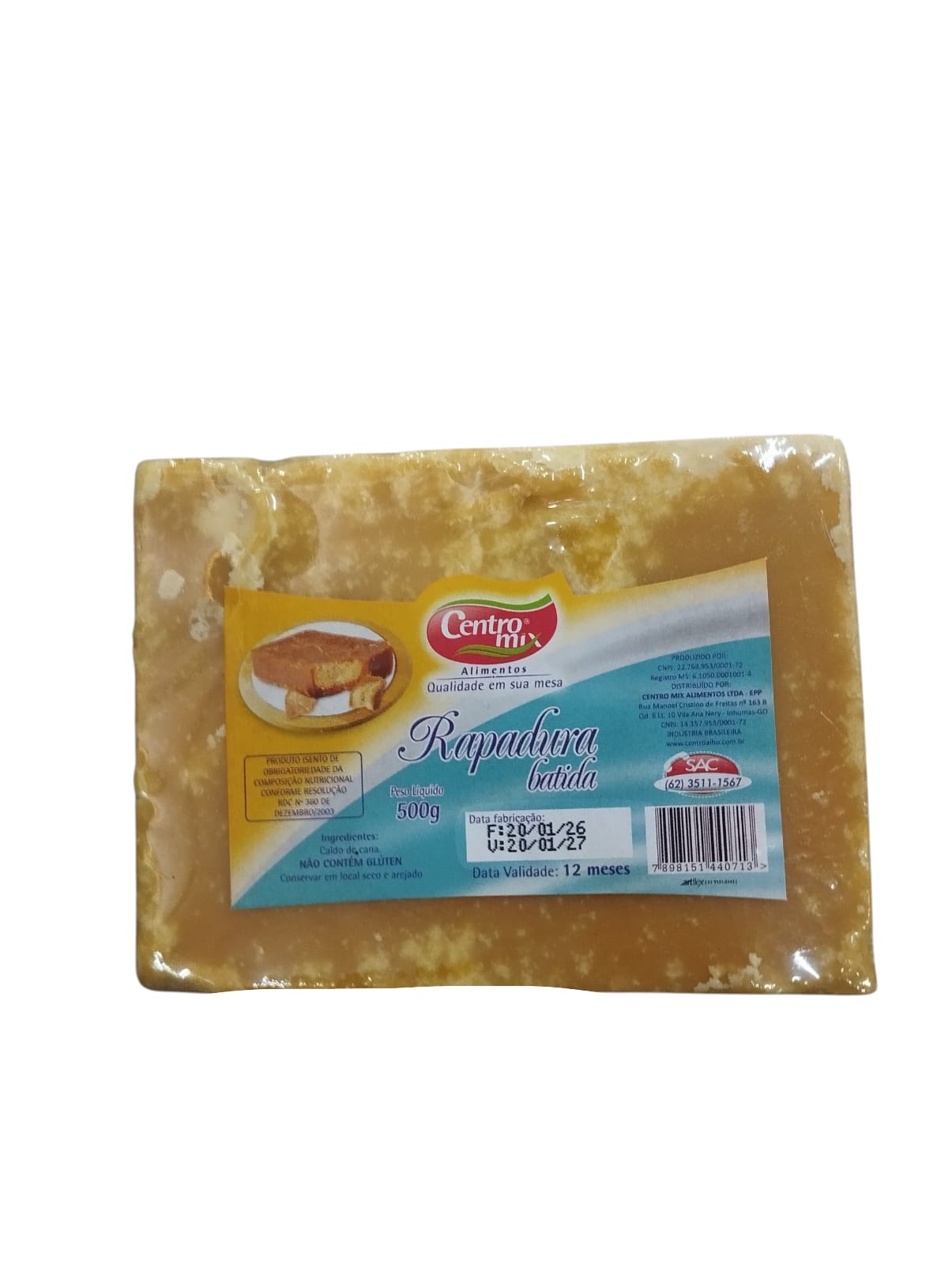 RAPADURA NEROPOLIS 500G BATIDA