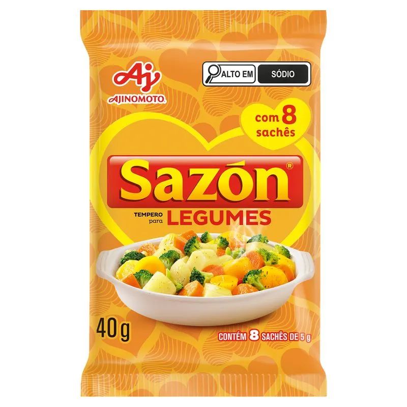TEMP SAZON 40G LEGUMES AMARELO