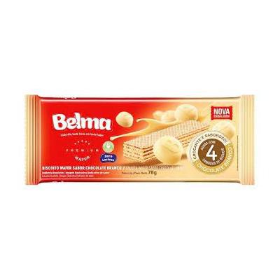 BISC WAFER BELMA 78G CHOC BRANCO