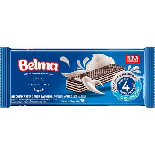BISC WAFER BELMA 78G CHOCONEGRO