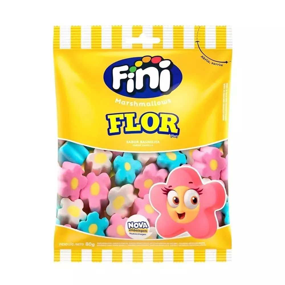 MARSHMALLOW FINI 80G FLOR BAUNILHA