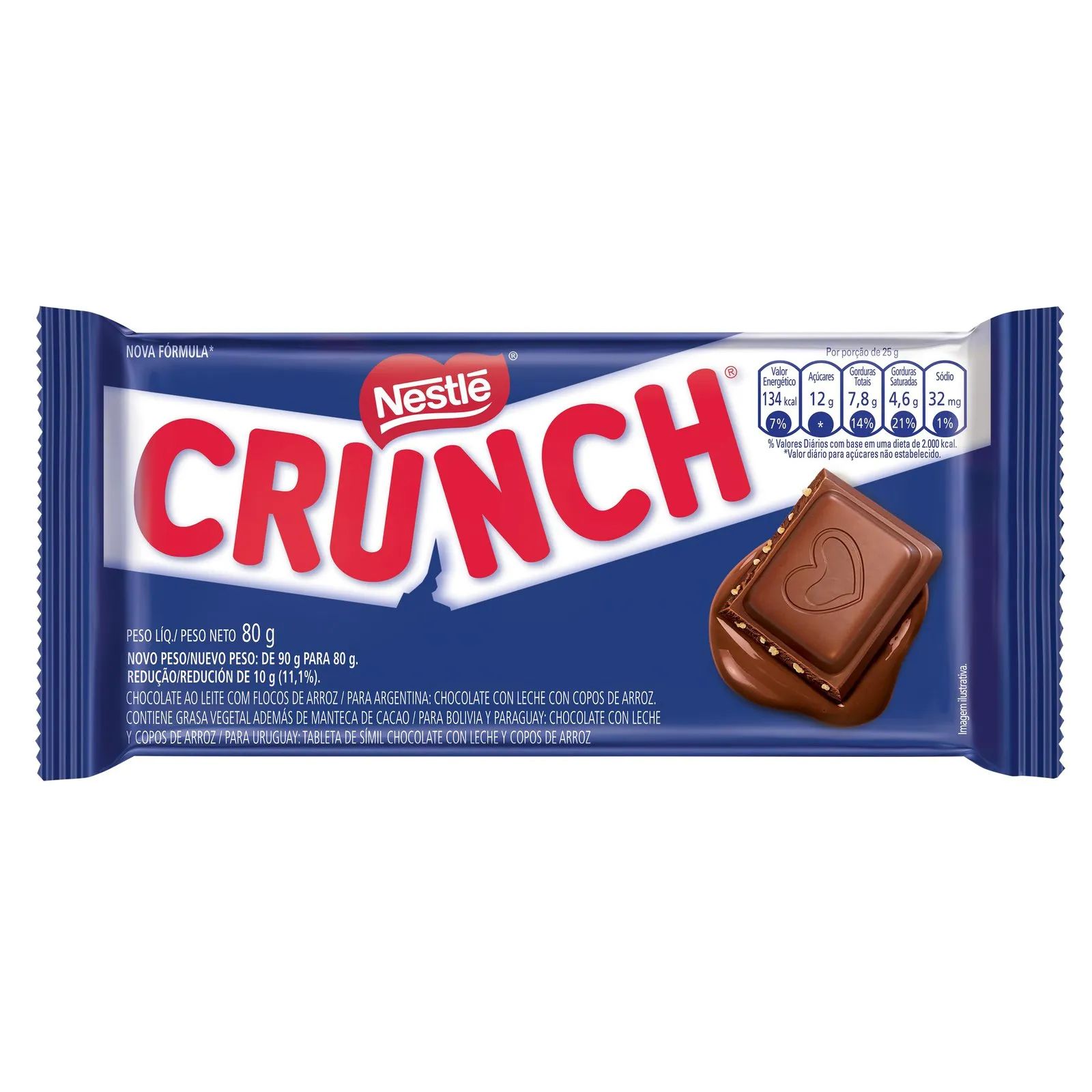 CHOC NESTLE 80G CRUNCH CHOC CHOC