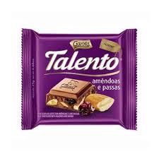 CHOC TALENTO GAROTO 25G AMENDOAS PASSAS