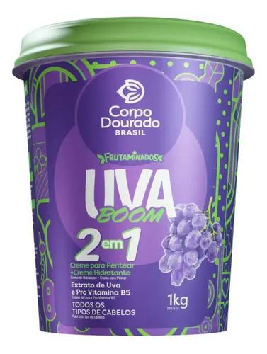 CR TRAT CORPO DOURADO 1KG 2EM1 UVA BOOM