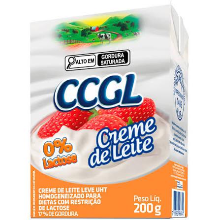 CREME DE LEITE CCGL LEVE UHT 200G ZERO LACTOSE