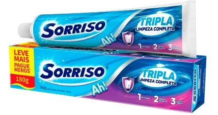 CR DENT SORRISO 180G TRIPLA LIMPEZA COMP