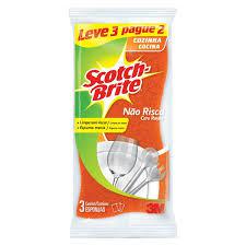 ESPONJA SCOTCH NAO RISCA L3P2 LARANJA