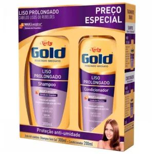 KIT SH/COND NIELY GOLD 275/175ML LISO PROLONGADO