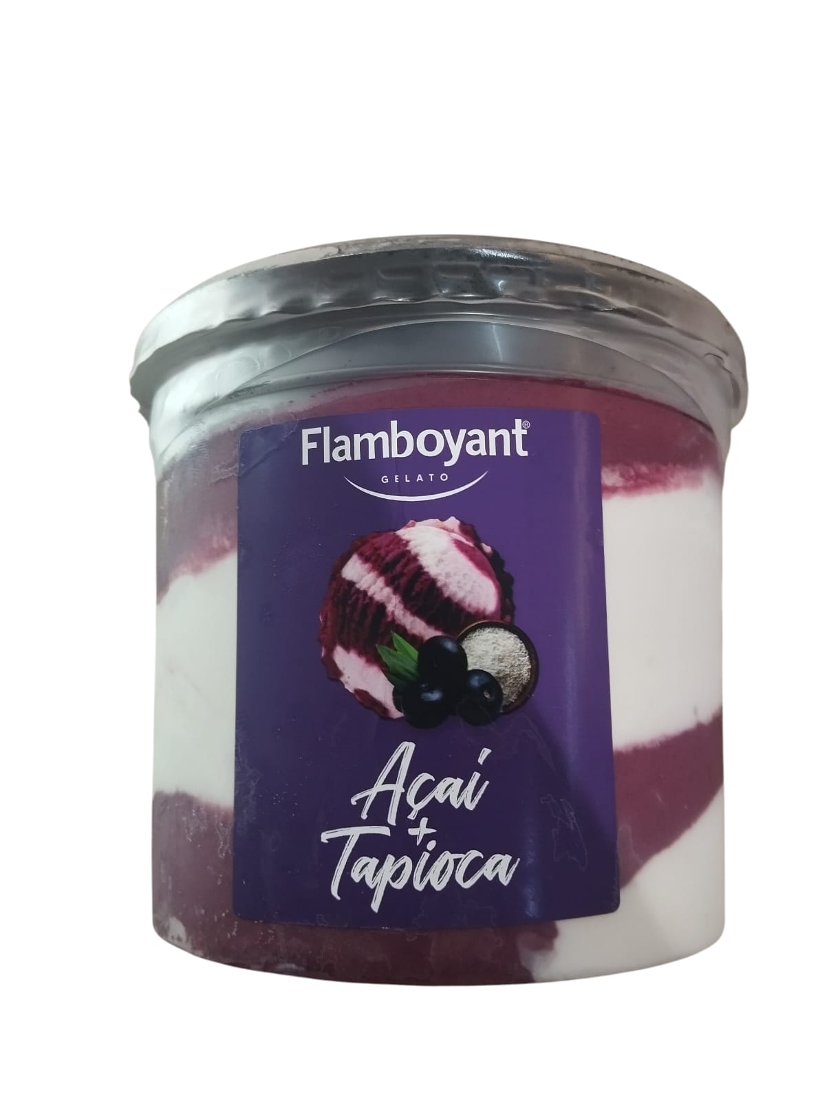 SORVETE GELATO FLAMBOYANT 1,5L ACAI TAPIOCA