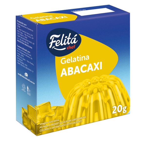 GELATINA PO FELITA 20G ABACAXI