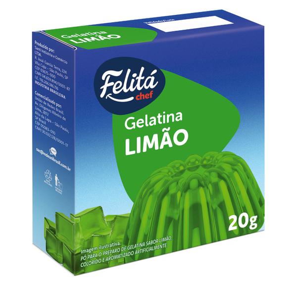 GELATINA PO FELITA 20G LIMAO