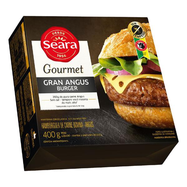 HAMB ANGUS SEARA 400G GOURMET