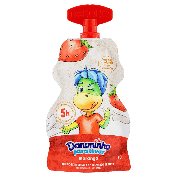 IOG DANONE POUCH 70G MORANGO