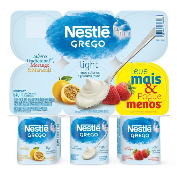 IOGURTE NESTLE GREGO LIGHT 3 SAB 90G