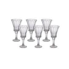 JOGO 6 TACAS AGUA/VINHO VD 220ML JENNIE