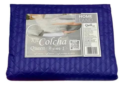 KIT COLCHA CASAL STRIPES 3 EM 1 SORT