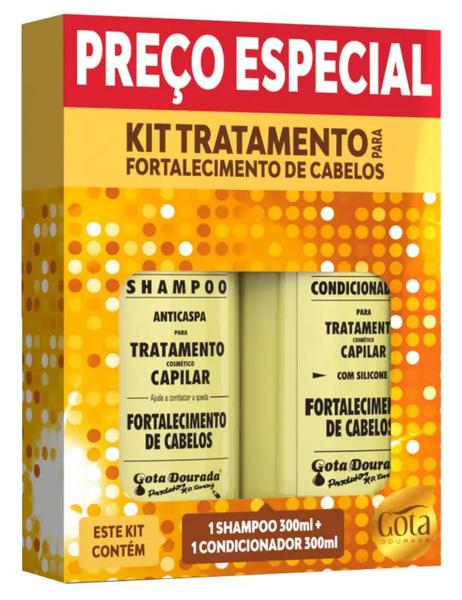 KIT SH/COND GOTA DOURADA 300ML FORTALECIMENTO