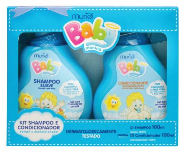KIT SH/COND INF MURIEL 100ML MENINO