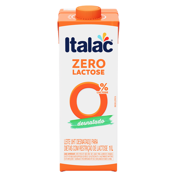 LEITE L VIDA ITALAC ZERO LACTOSE 1L DESNATADO