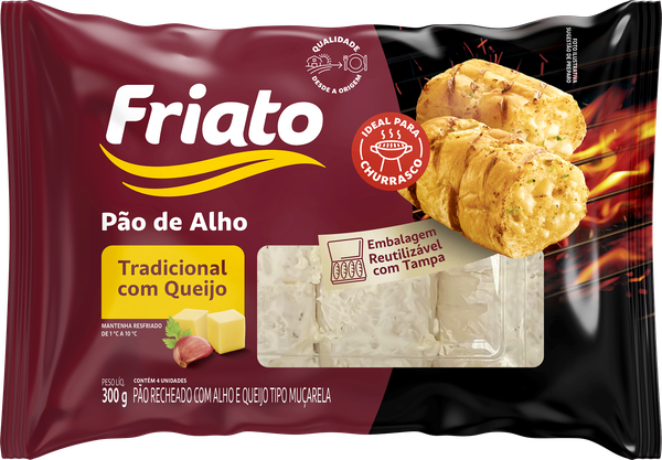PAO ALHO TRAD C/QUEIJO FRIATO 300G
