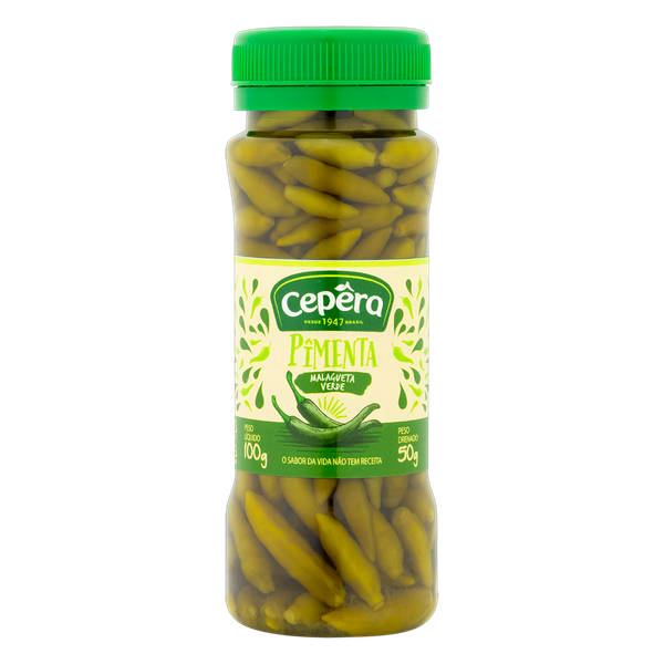 PIMENTA MALAGUETA VERDE CEPERA 50G