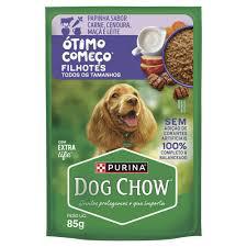 RACAO DOG CHOW FIL SC 85G CARNE LEITE