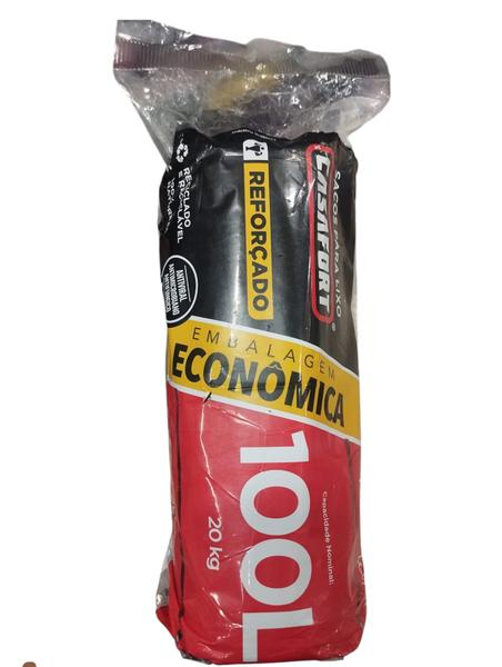SACO LIXO CASAFORT EC RL 100L C/25 PRETO