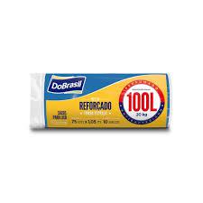SACO LIXO DOBRASIL RL 100L C/10 AZUL