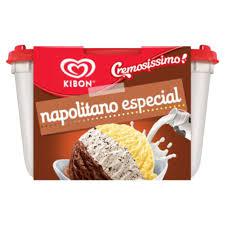 SORVETE KIBON 2L TRI SABOR CR/CHOCO/FLOCOS