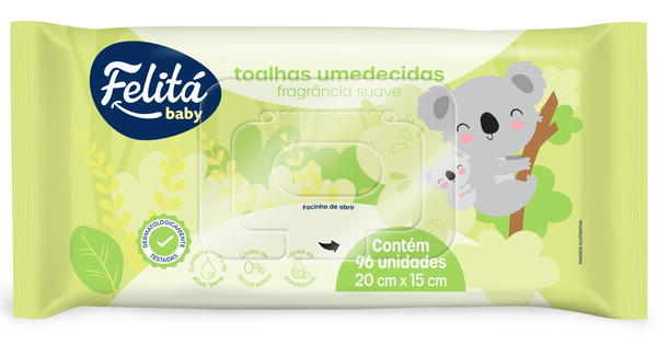 TOALHA UMED RECEM NASC FELITA C/96