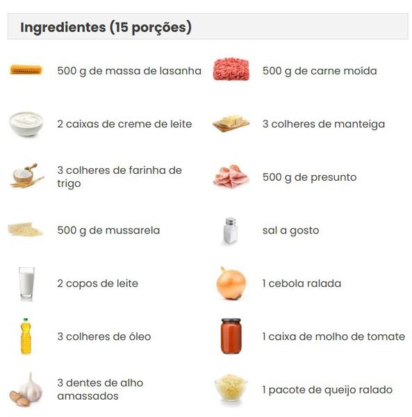 Lasanha de Carne Moida