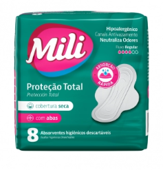 ABSORVENTE MILI SECA P.TOTAL C/ABAS 8UN