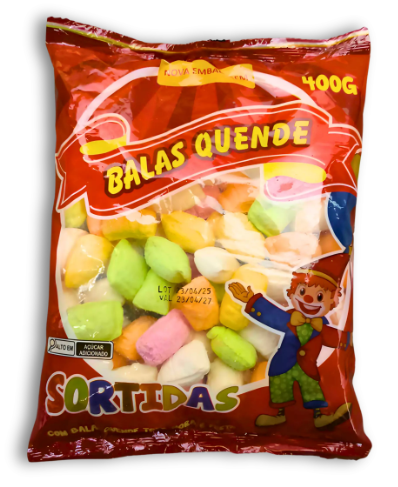 BALA QUENDE COLORIDA 400G