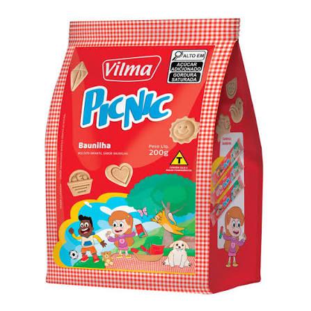 BISCOITO VILMA PICNIC BAUNILHA 200G