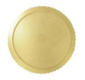 CAKEBOARD BELLO FESTAS REDONDO 22,4CM OURO