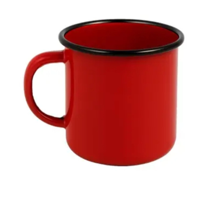 CANECA ESMALTADA TRAD N5 VERM 100ML