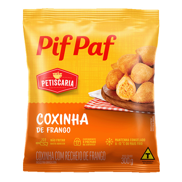 COXINHA PIF PAF FRANGO PCT 300G