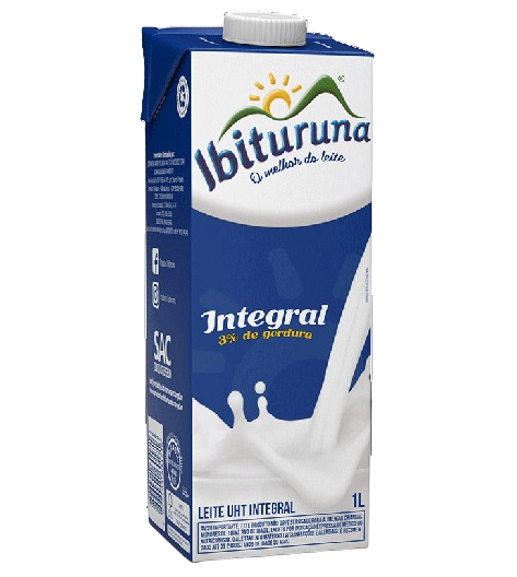 LEITE UHT IBITURUNA INTEGRAL 1L C/TAMPA