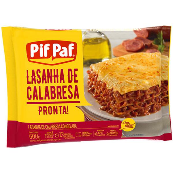LASANHA PIF PAF CALABRESA 600G