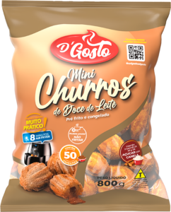 MINI CHURROS DGOSTO DOCE DE LEITE 800G