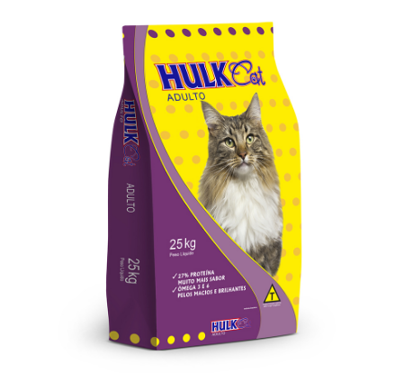 RACAO PARA GATOS HULK MIX 1KG