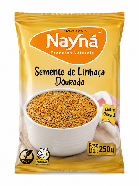SEMENTE DE LINHACA DOURADA NAYNA 250G