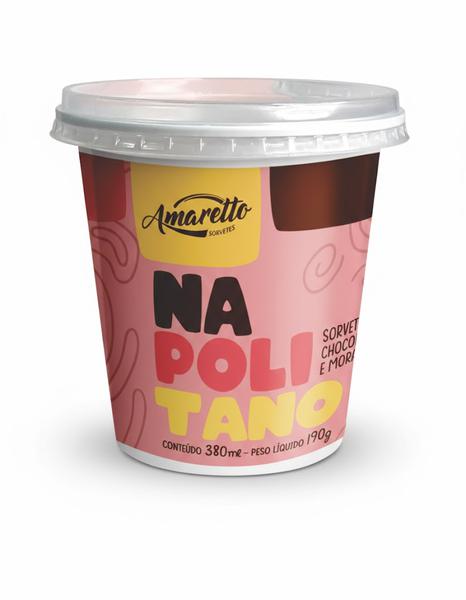 SORVETE AMARETTO NAPOLITANO 380ML