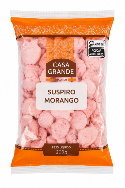 SUSPIRO CASA GRANDE MORANGO 200G